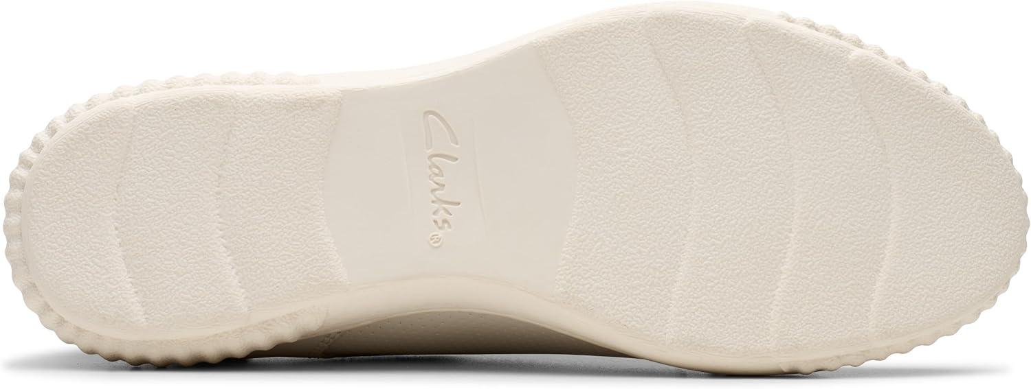imageClarks Womens Caroline Janna Leather Side Zip Fashion SneakerWhite Leather