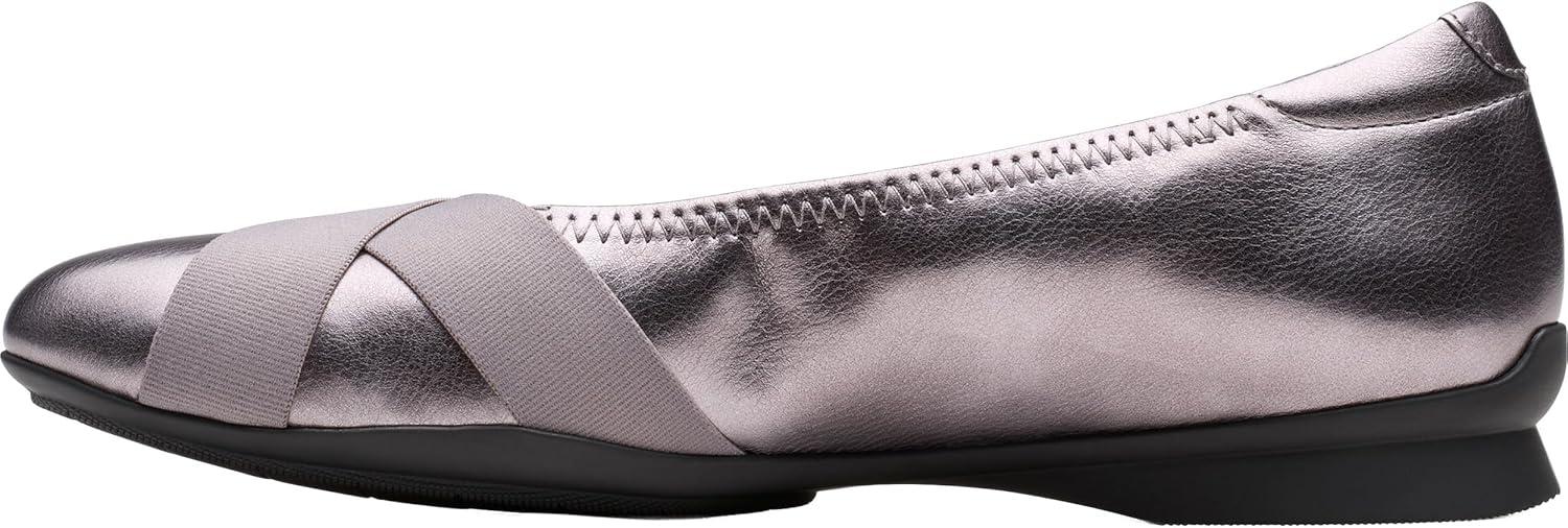 imageClarks Womens Jazmynn GemDark Pewter Metallic