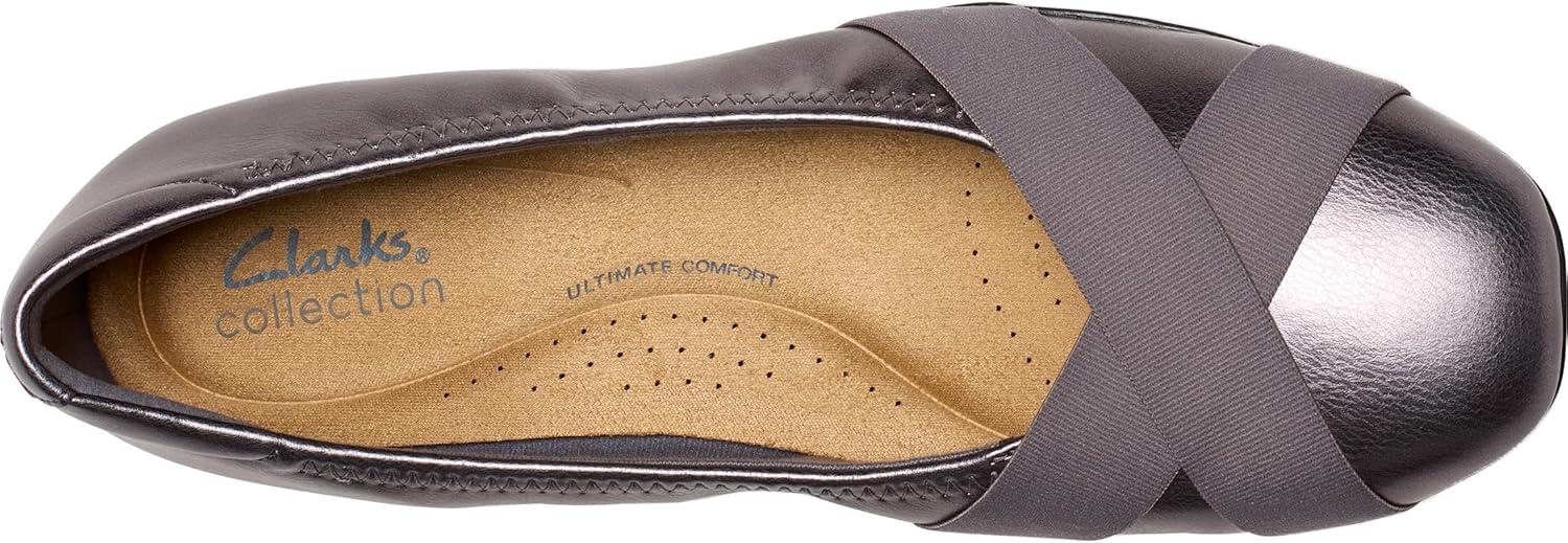 imageClarks Womens Jazmynn GemDark Pewter Metallic