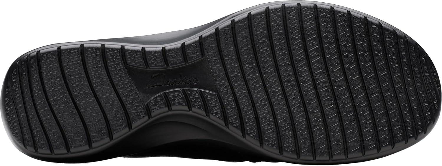 imageClarks Womens Kaetlyn Mila Leather SlipOn LoafersBlack Crinkle Patent Synthetic