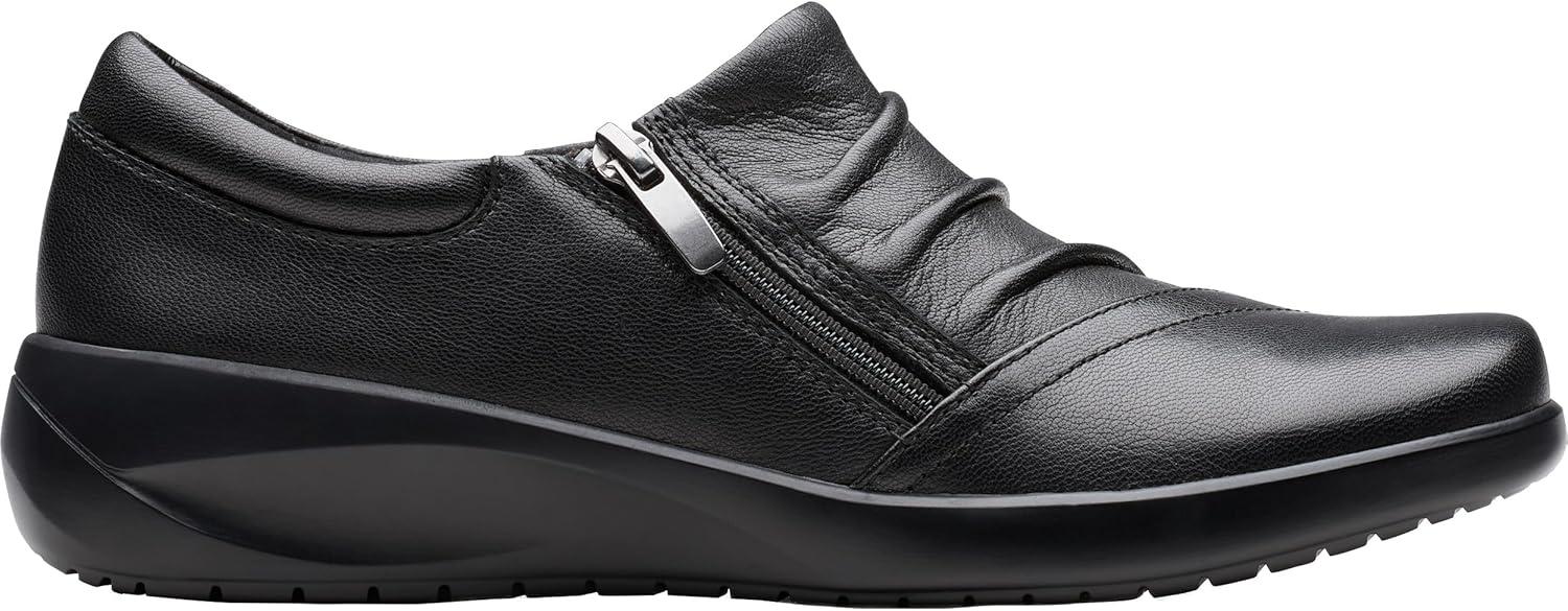 imageClarks Womens Kaetlyn Mila Leather SlipOn LoafersBlack Leather