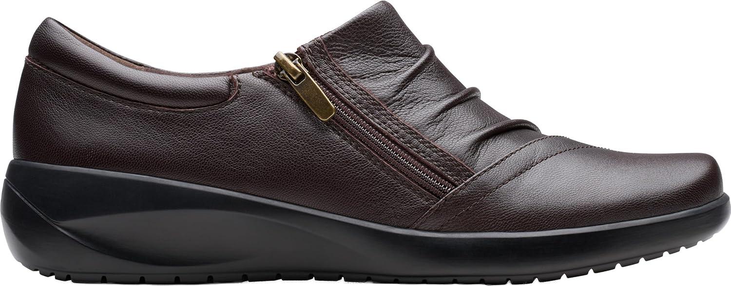 imageClarks Womens Kaetlyn Mila Leather SlipOn LoafersChocolate Leather