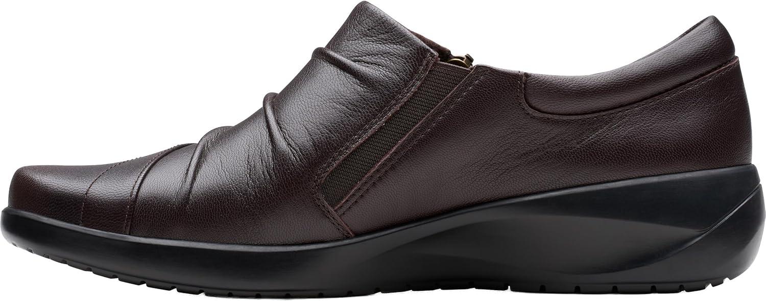 imageClarks Womens Kaetlyn Mila Leather SlipOn LoafersChocolate Leather