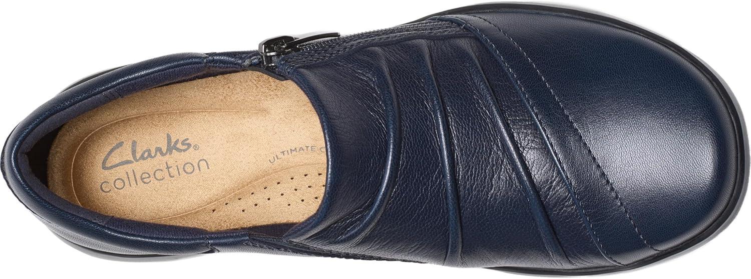 imageClarks Womens Kaetlyn Mila Leather SlipOn LoafersNavy Leather