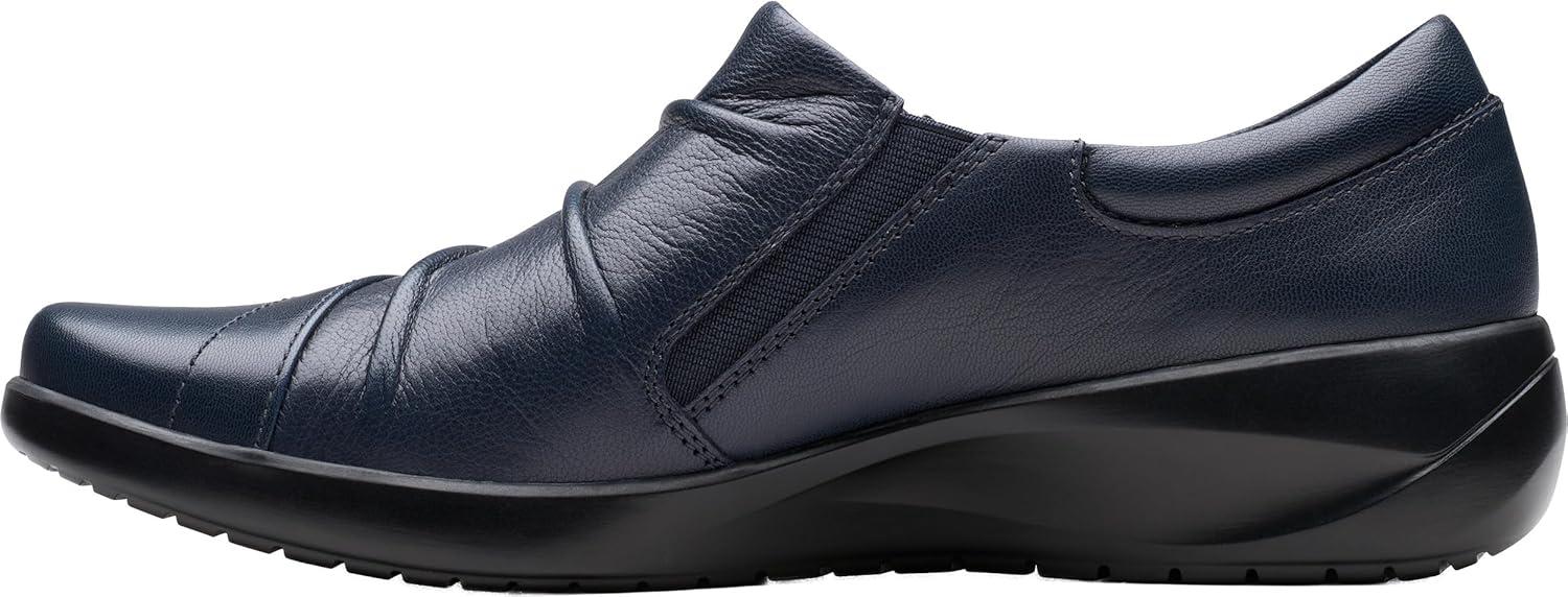 imageClarks Womens Kaetlyn Mila Leather SlipOn LoafersNavy Leather