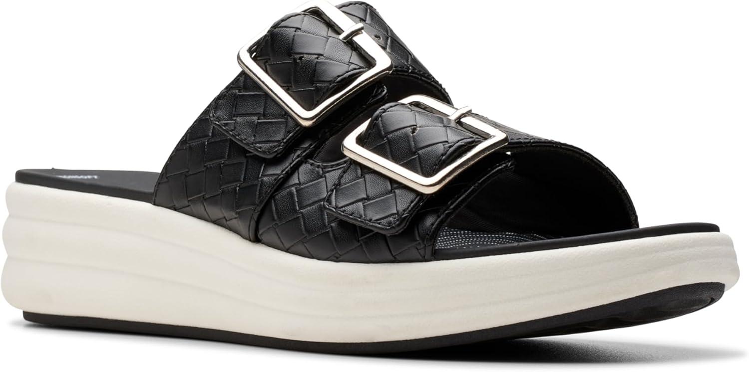 imageClarks womens Drift BuckleBlack Woven