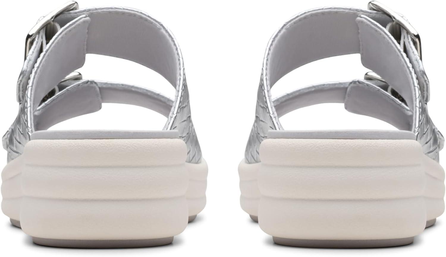 imageClarks womens Drift BuckleSilver Metallic