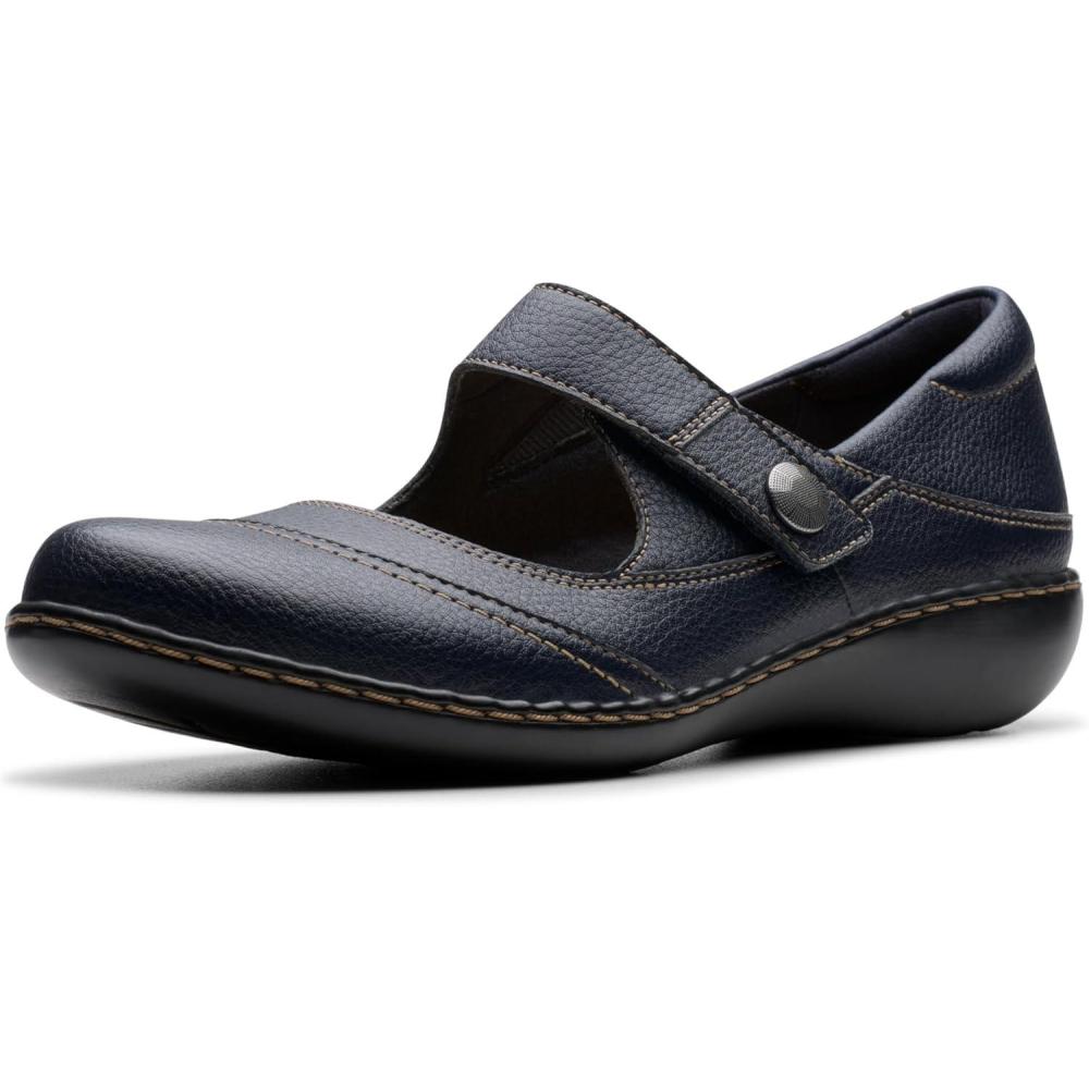 imageClarks Womens Ashland ElayneNavy Tumbled