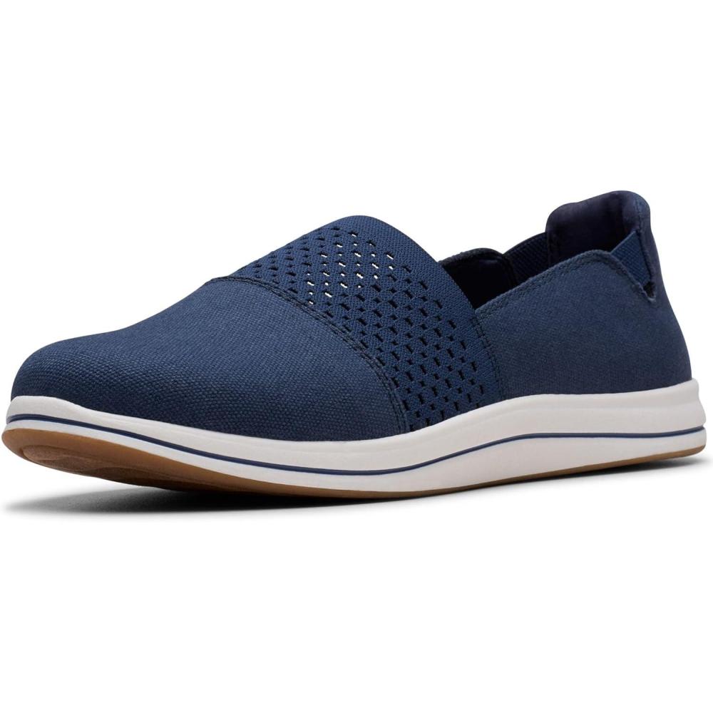 imageClarks Womens Breeze Vibe CloudSteppers Slip On LoaferNavy