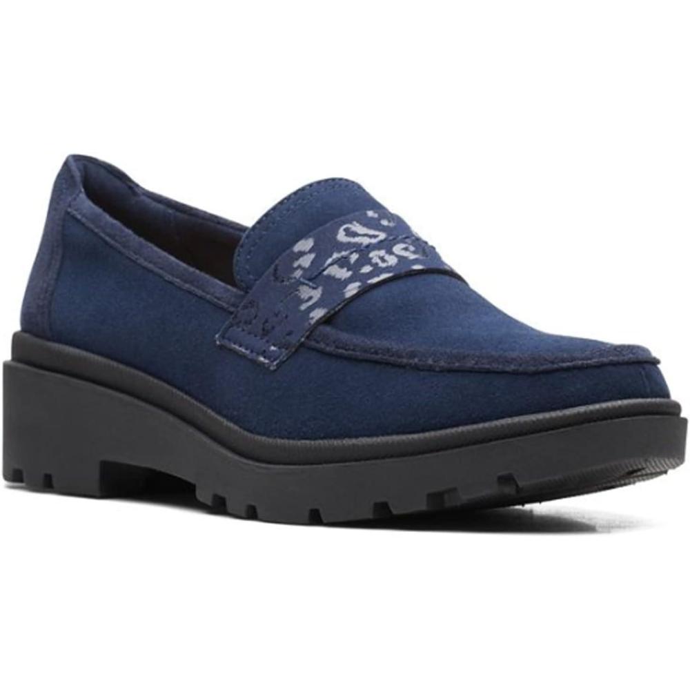 imageClarks Womens Calla Ease LoafersNavy Suede