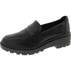 Clarks Women’s Calla Ease Loafers(Black Leather)