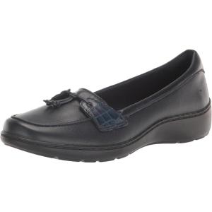 Clarks Women’s Cora Haley Loafers(Navy Leather)