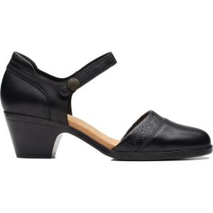Clarks Womens Emily 2 Ketra(Black (Black Leather))
