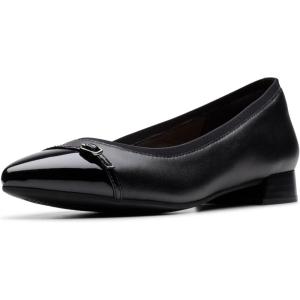 Clarks Womens Natalyn Dusk(Black Leather)