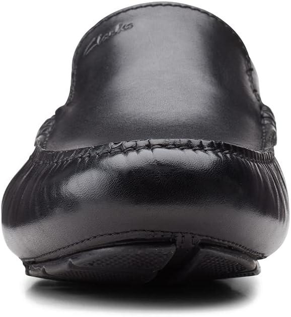 imageClarks Mens Markman PlainDriving Style LoaferBlack Black Leather