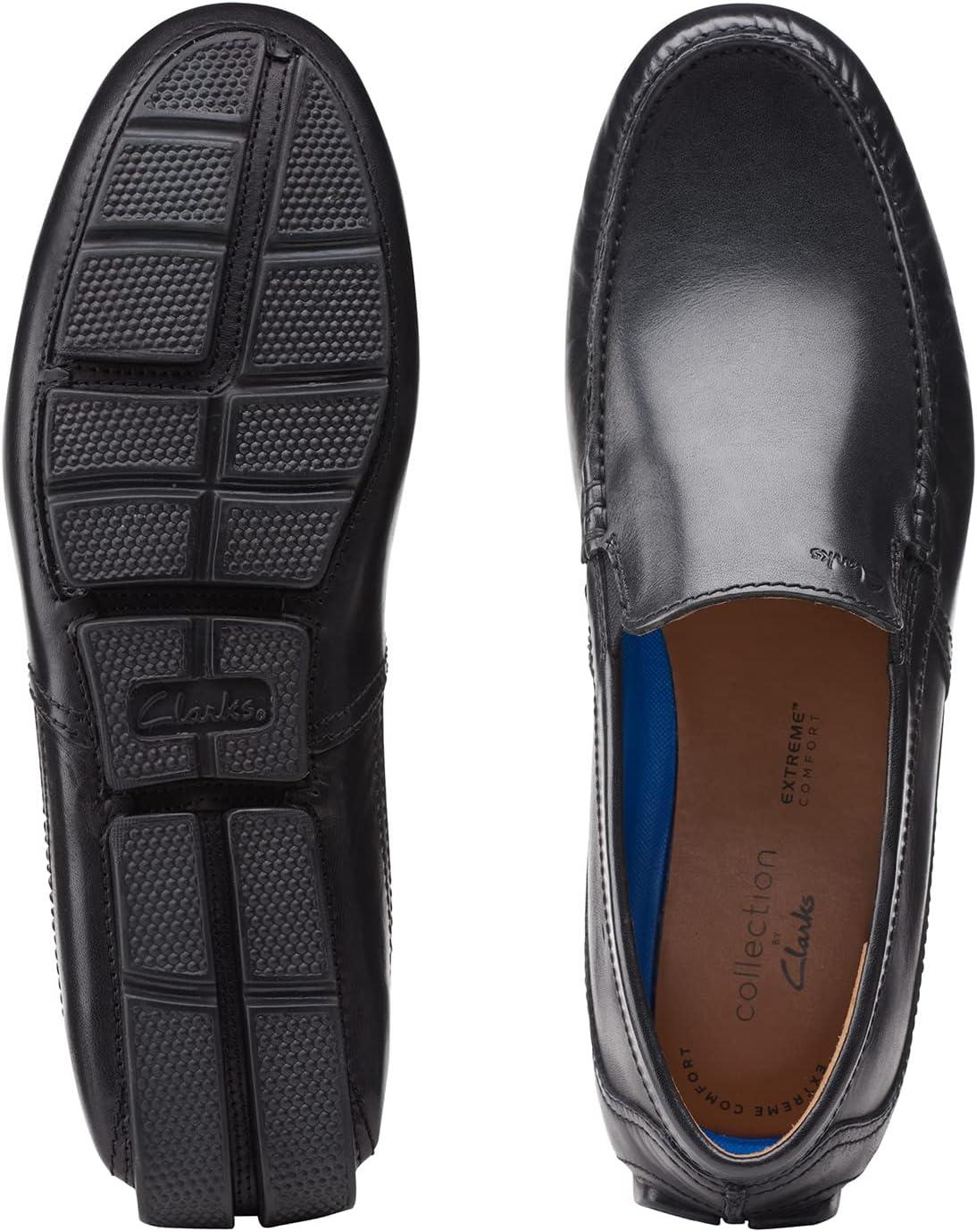 imageClarks Mens Markman PlainDriving Style LoaferBlack Black Leather
