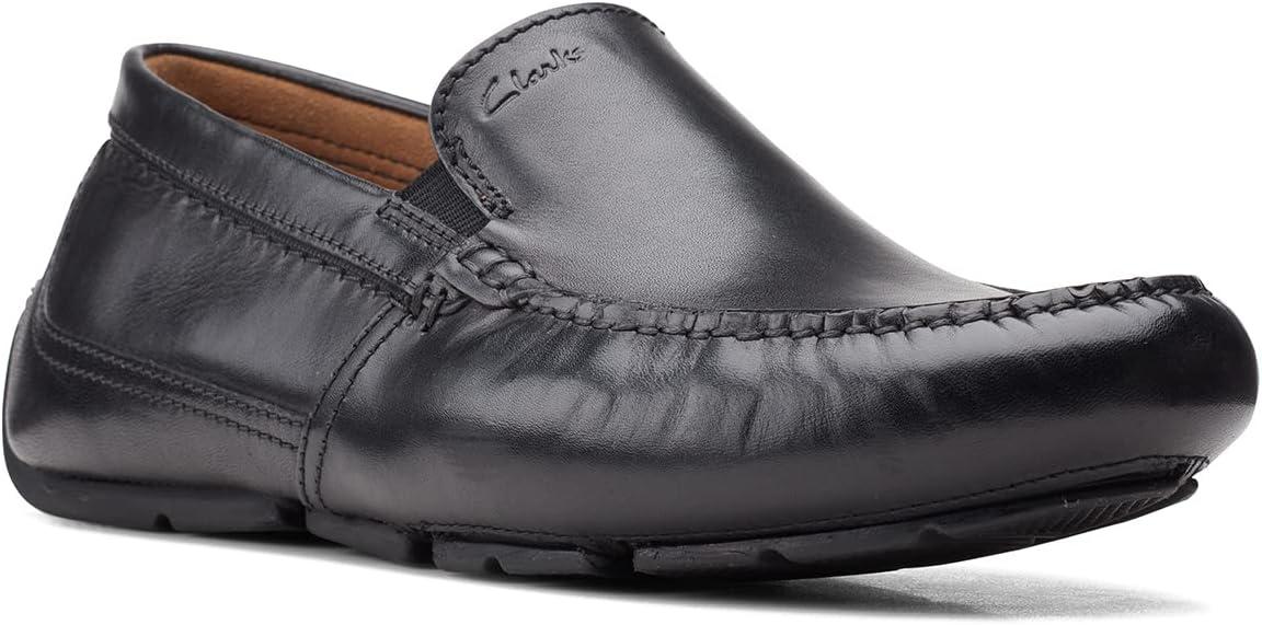 imageClarks Mens Markman PlainDriving Style LoaferBlack Black Leather