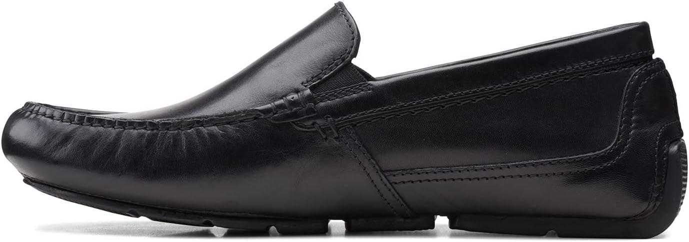 imageClarks Mens Markman PlainDriving Style LoaferBlack Black Leather