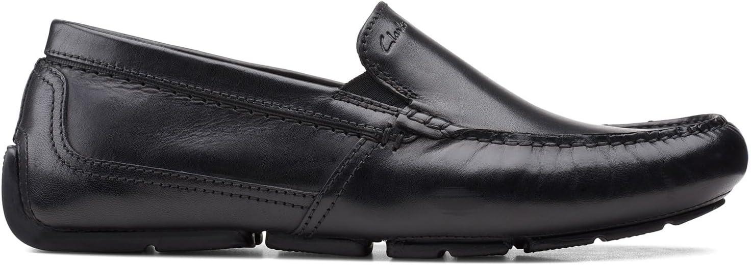 imageClarks Mens Markman PlainDriving Style LoaferBlack Leather