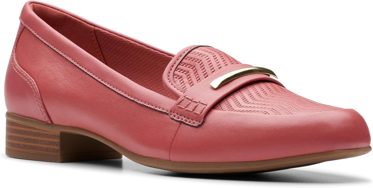 imageClarks Womens Juliet Aster LoafersDusty Rose Leather