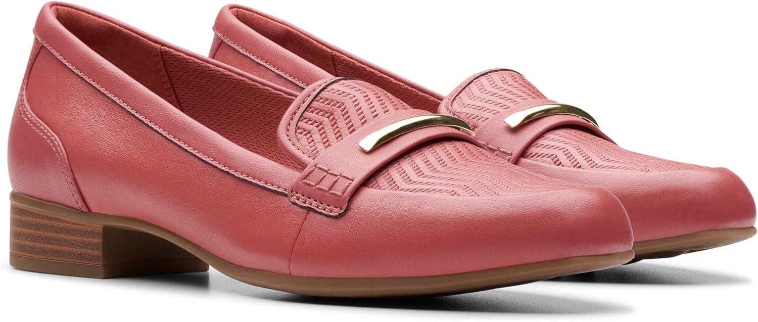imageClarks Womens Juliet Aster LoafersDusty Rose Leather
