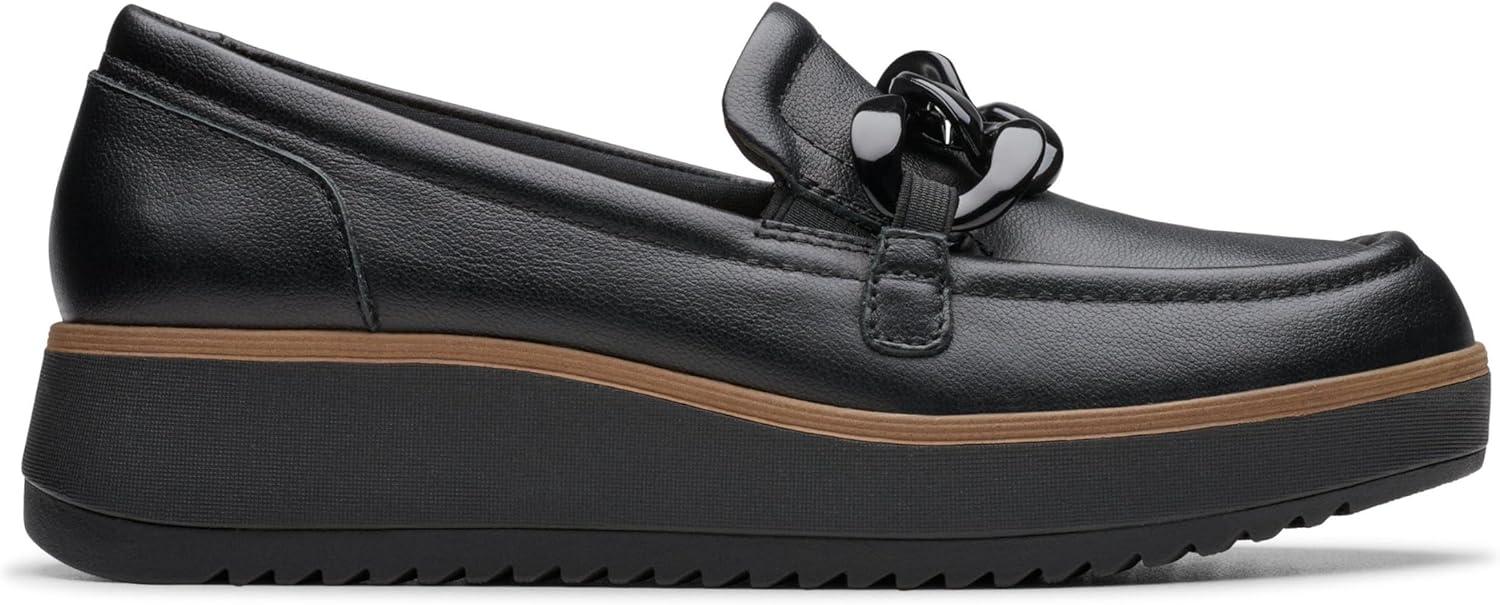 imageClarks Womens Zylah May LoaferBlack Black Leather