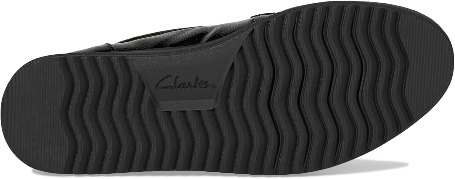 imageClarks Womens Zylah May LoaferBlack Crinkle Patent
