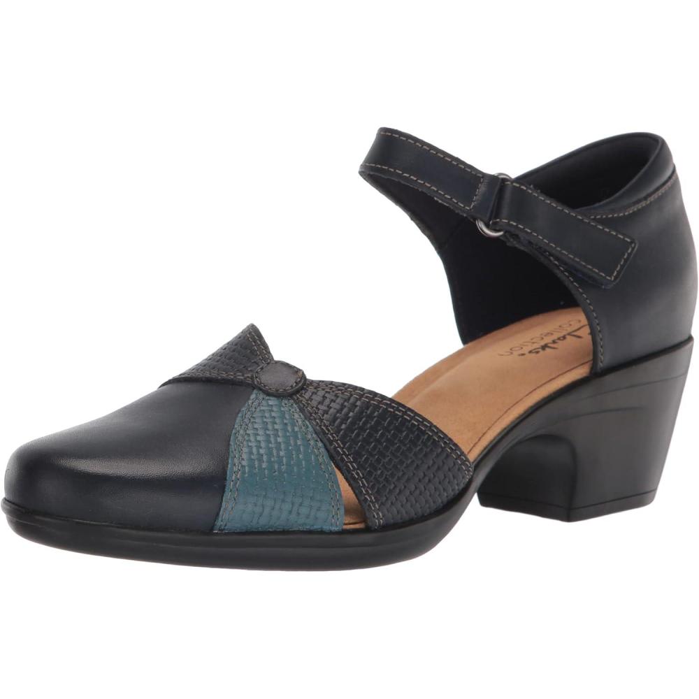 imageClarks Womens Emily Rae PumpsNavy Combi