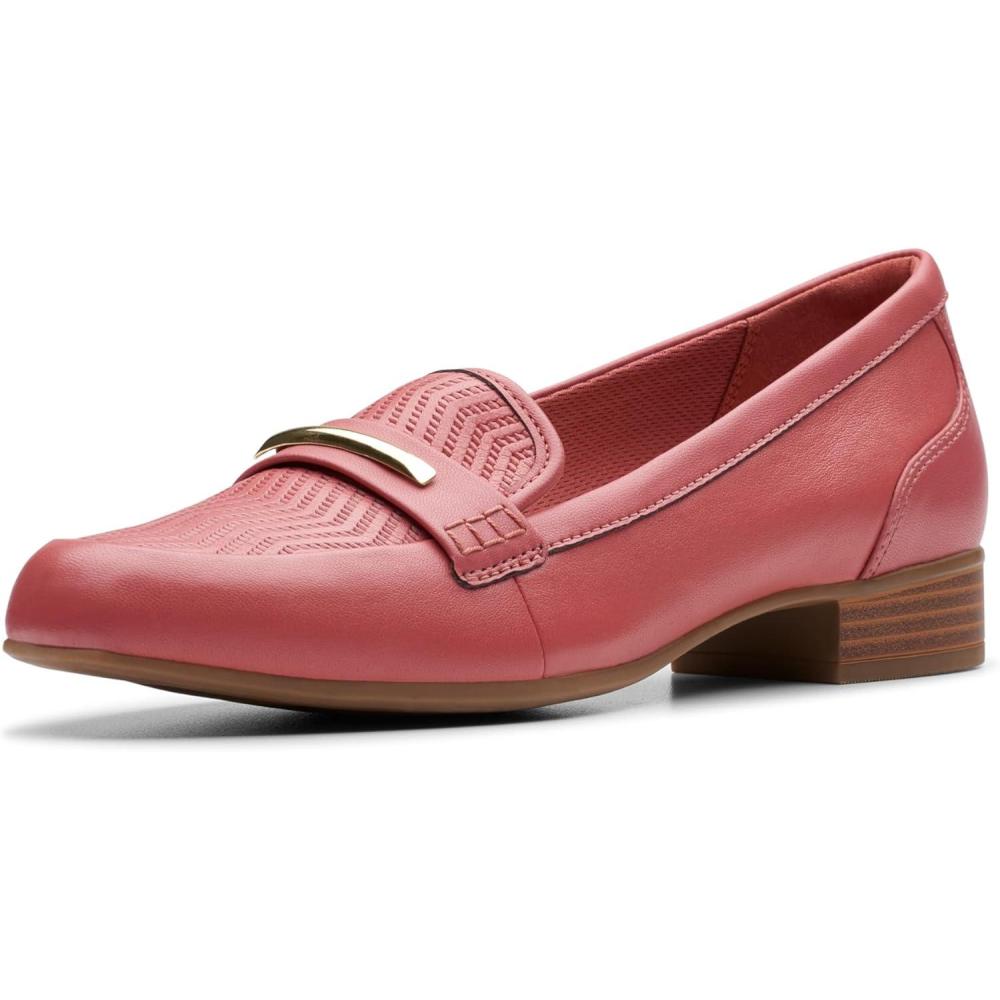 imageClarks Womens Juliet Aster LoafersDusty Rose Leather