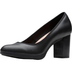 Clarks Women’s Bayla Carly Dress Pumps(Black Leather)