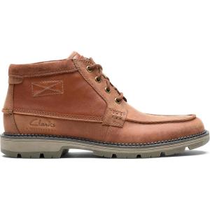 Clarks mens Maplewalk Moc(Black Leather)