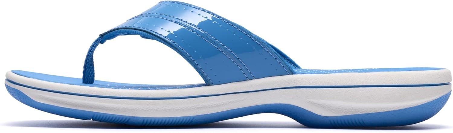 imageClarks Womens Breeze Reyna Cloudsteppers FlipFlopBright Blue