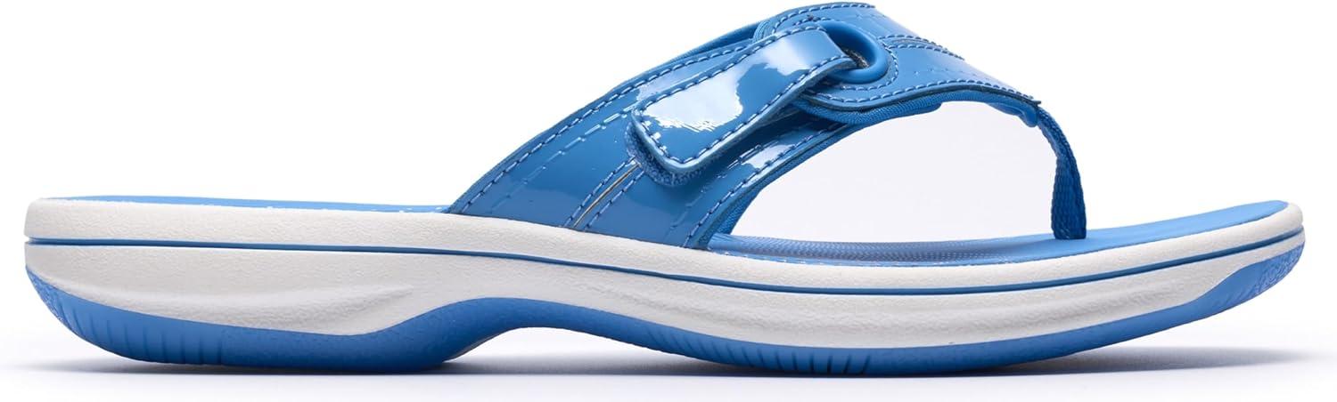 imageClarks Womens Breeze Reyna Cloudsteppers FlipFlopBright Blue