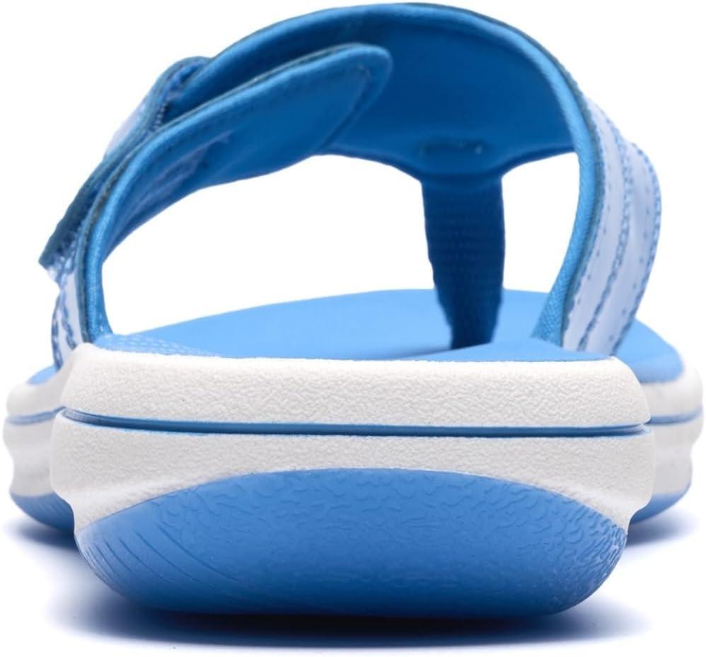 imageClarks Womens Breeze Reyna Cloudsteppers FlipFlopBright Blue