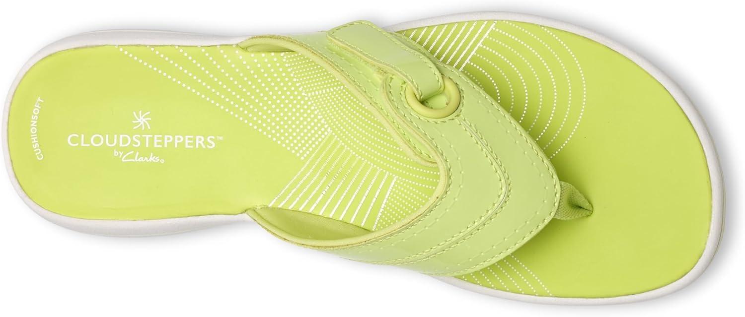 imageClarks Womens Breeze Reyna Cloudsteppers FlipFlopLime