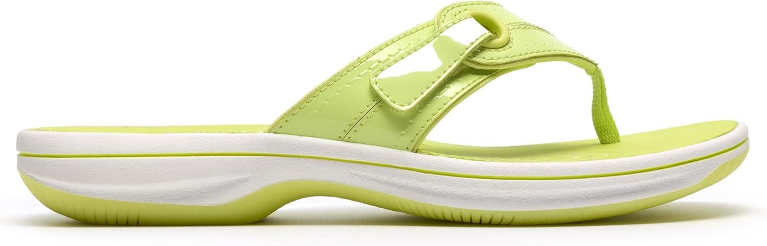imageClarks Womens Breeze Reyna Cloudsteppers FlipFlopLime