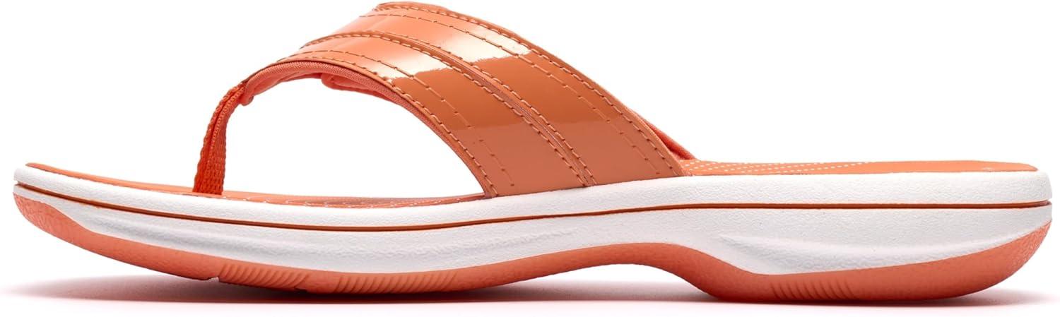 imageClarks Womens Breeze Reyna Cloudsteppers FlipFlopOrange