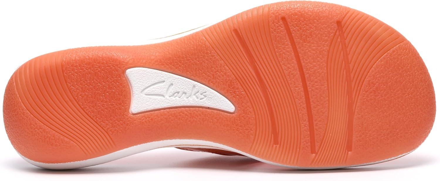imageClarks Womens Breeze Reyna Cloudsteppers FlipFlopOrange