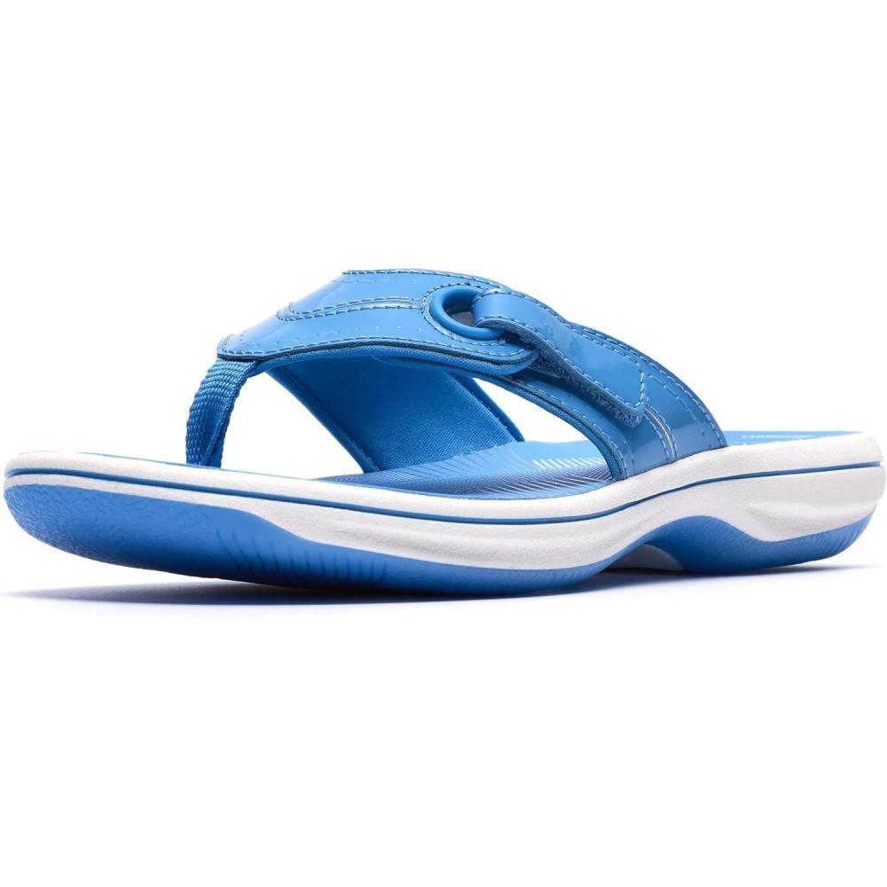 imageClarks Womens Breeze Reyna Cloudsteppers FlipFlopBright Blue