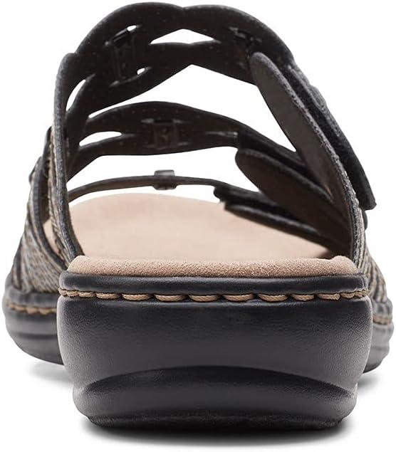 imageClarks Womens Leisa Faye Flat SandalBlack Patent Synthetic