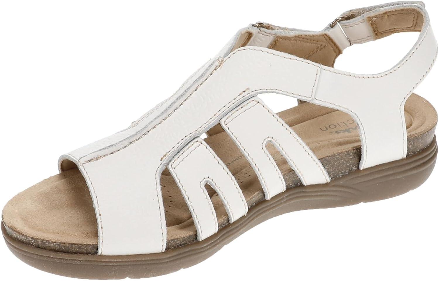 imageClarks womens April BelleWhite Leather
