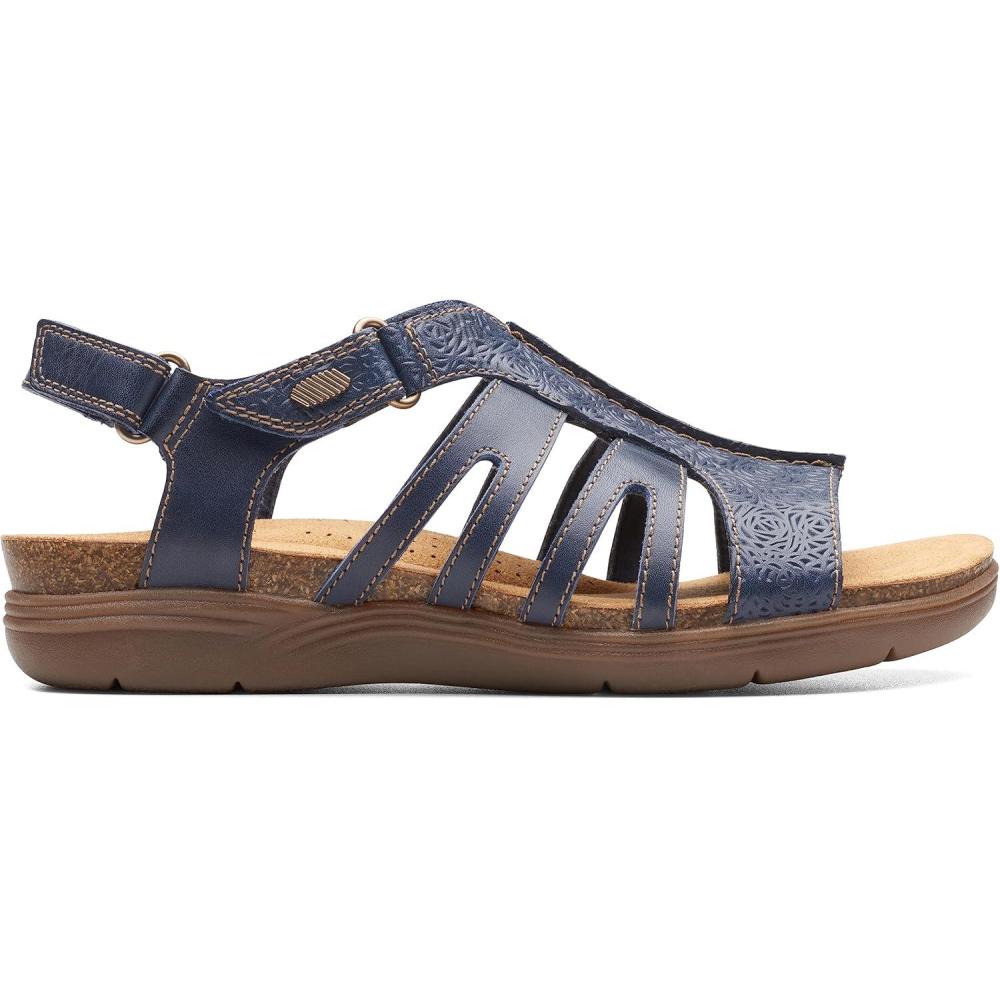 imageClarks womens April BelleNavy Leather