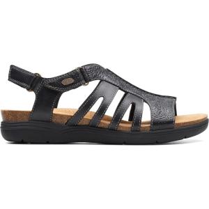 Clarks womens April Belle(Black Leather)