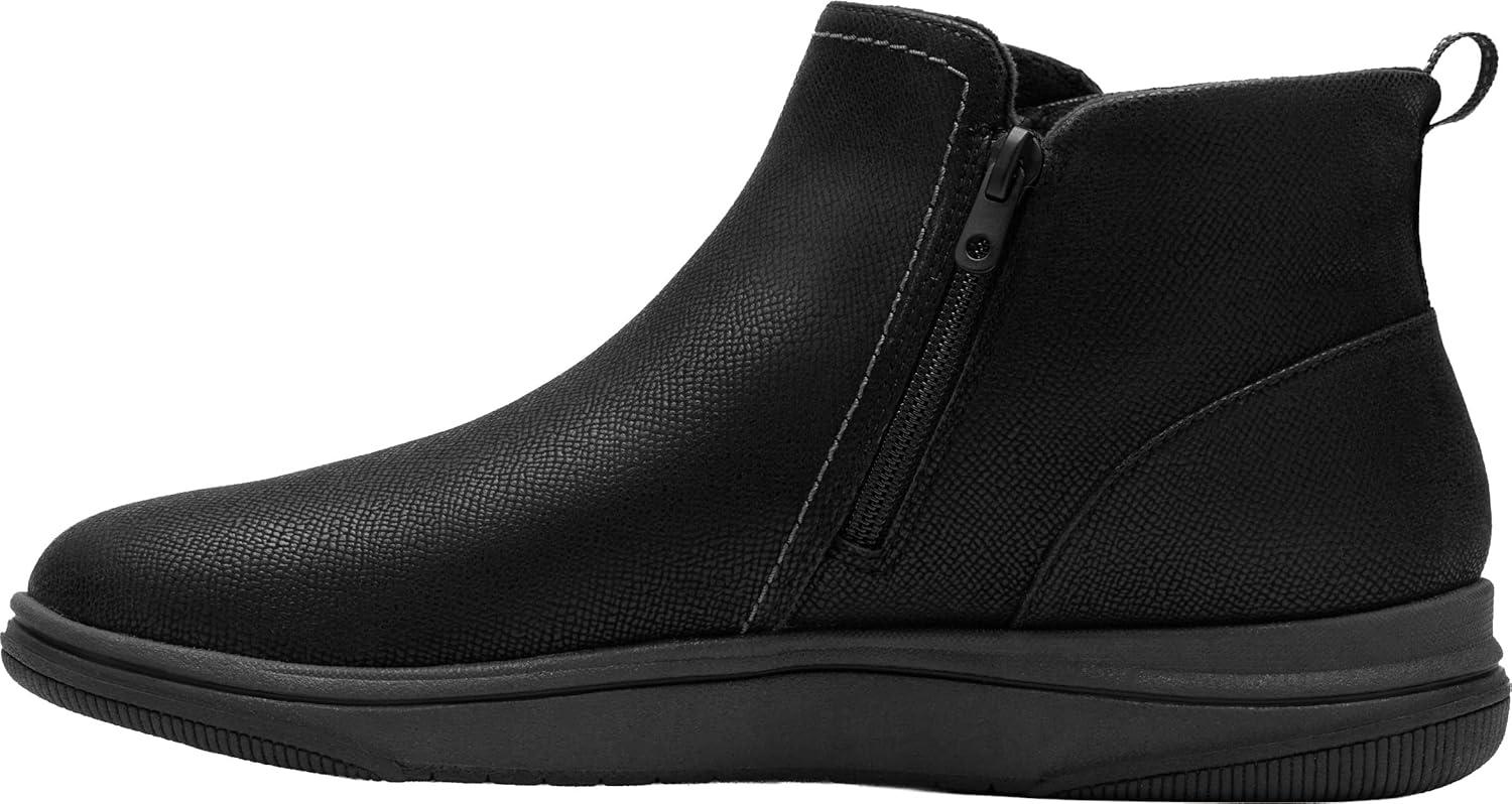 imageClarks Womens Breeze Derby CloudSteppers Lightweight Ankle BootiesBlack Textile