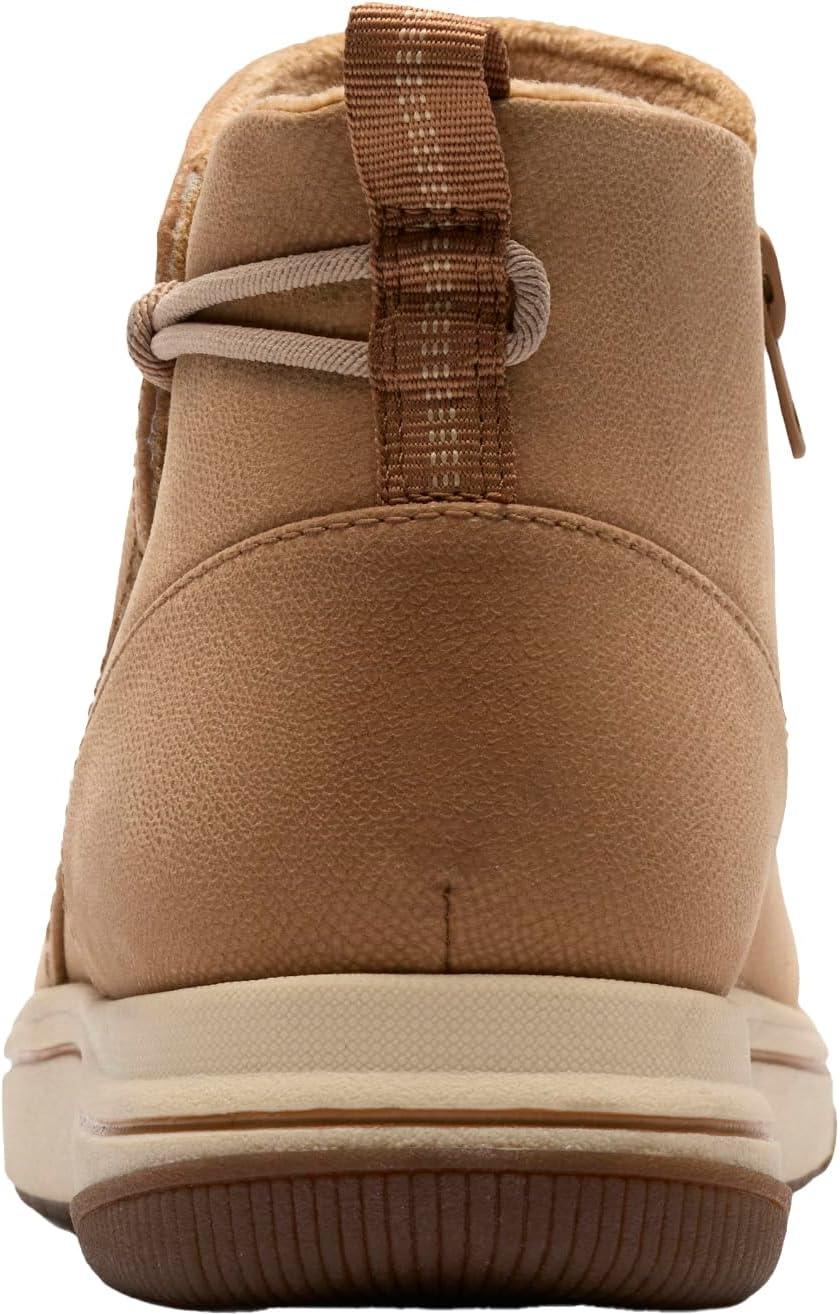 imageClarks Womens Breeze Derby CloudSteppers Lightweight Ankle BootiesCamel Textile