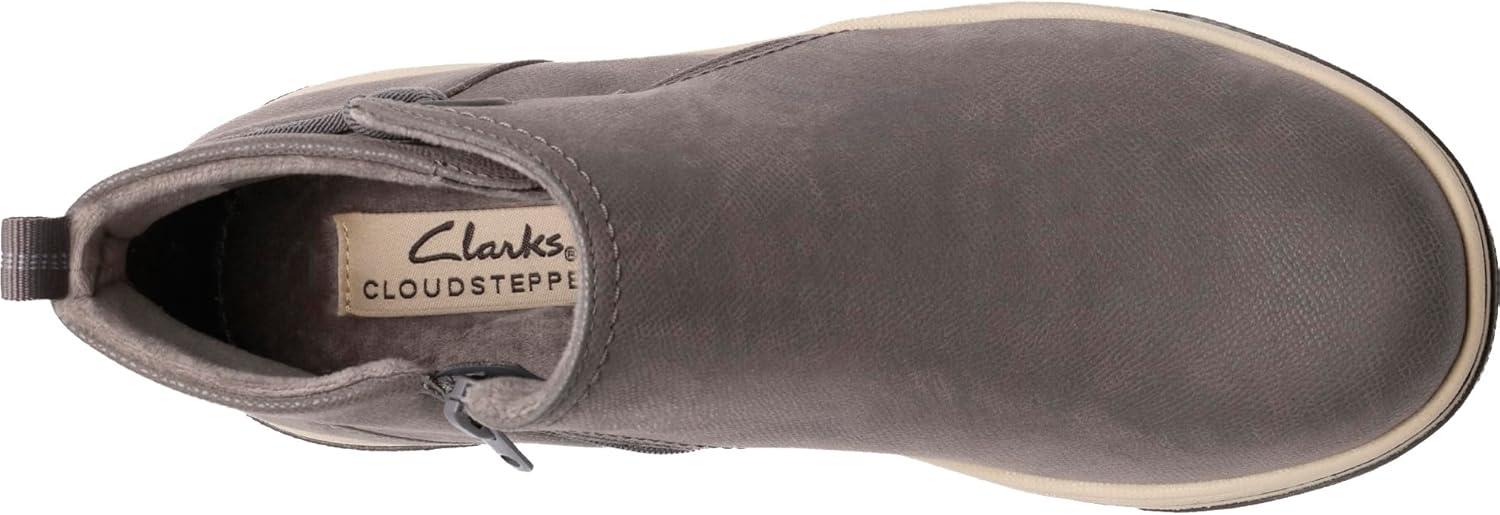 imageClarks Womens Breeze Derby CloudSteppers Lightweight Ankle BootiesDark Grey Textile