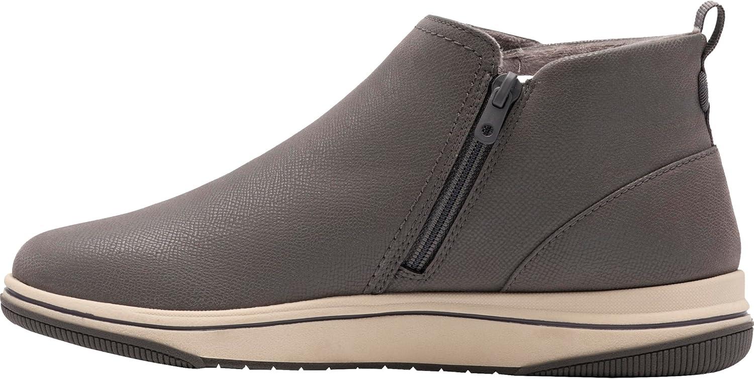 imageClarks Womens Breeze Derby CloudSteppers Lightweight Ankle BootiesDark Grey Textile