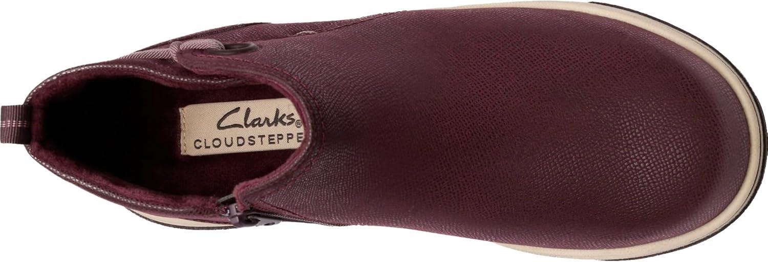 imageClarks Womens Breeze Derby CloudSteppers Lightweight Ankle BootiesMerlot Textile