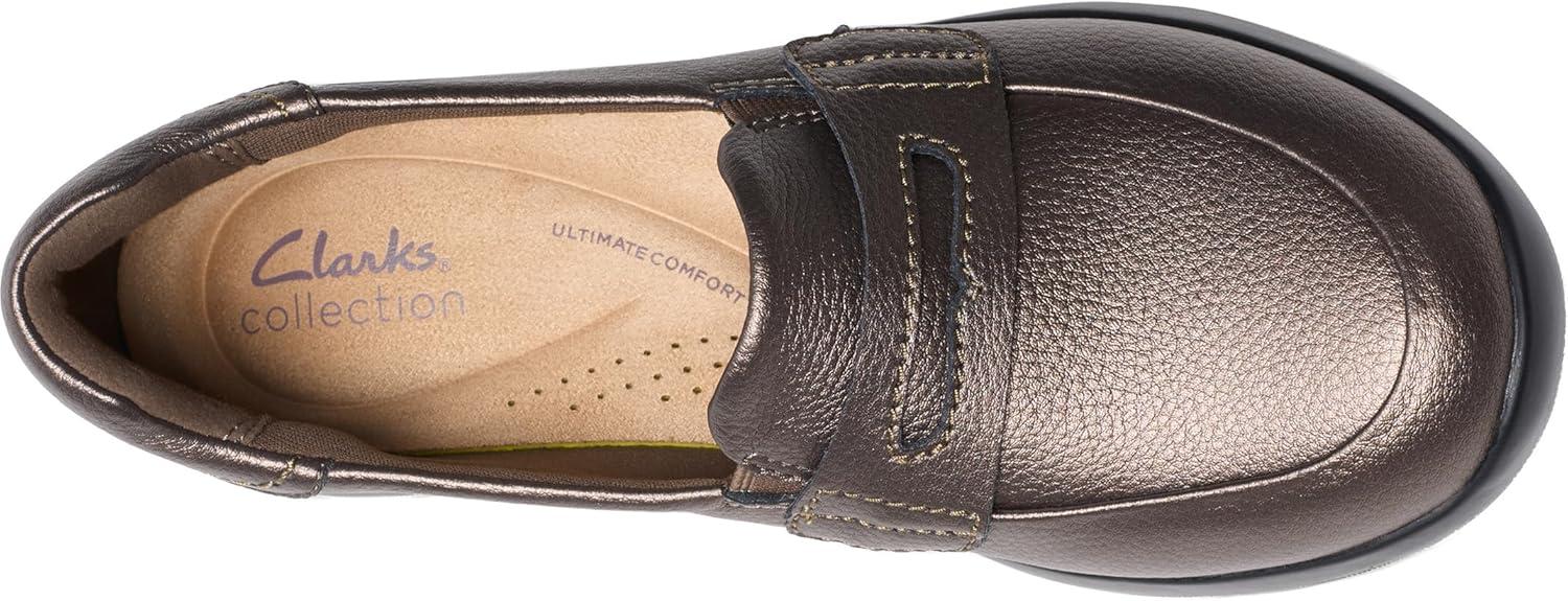 imageClarks Womens Ellowyn PennyBronze Metallic Leather