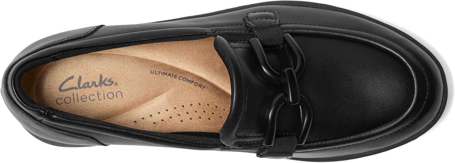 imageClarks Womens Zylah Top LoaferBlack Leather
